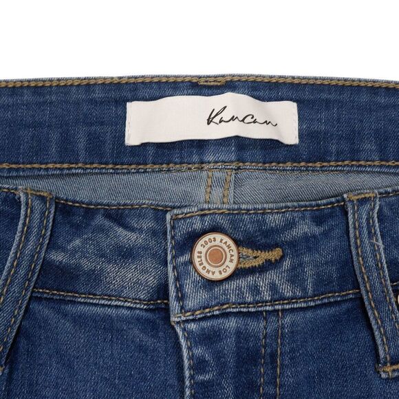 KanCan Jeans Juniors 9/28 Skinny Distressed Released Hem Blue Stretch 28 x 27 - Picture 9 of 10